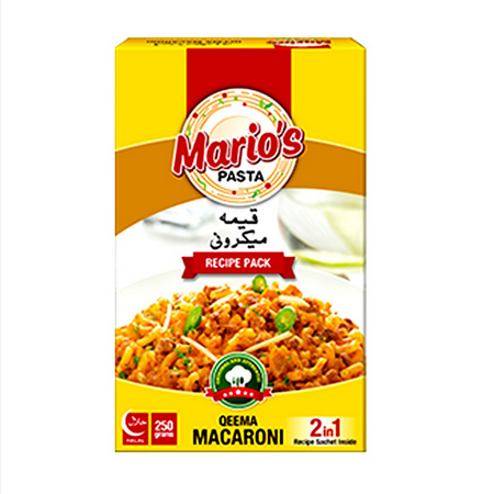 MARIO'S PASTA QEEMA MACARONI 250GM BOX