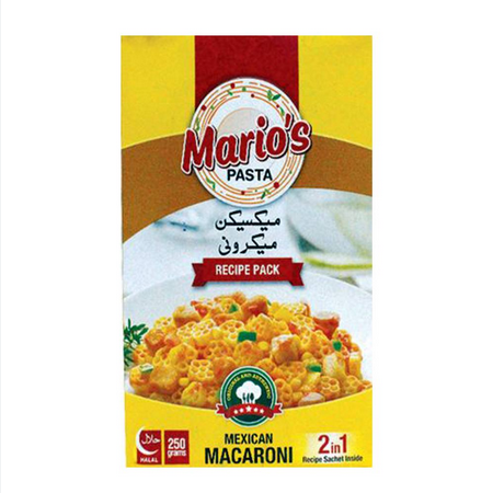 MARIO'S PASTA MEXICAN MACARONI 250GM BOX