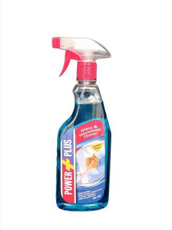POWER PLUS GLASS & HOUSEHOLD CLEANER 500ML