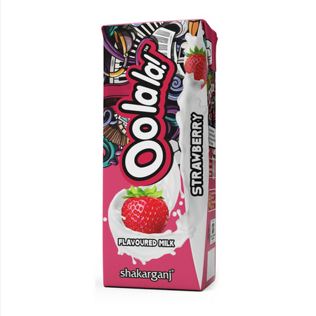 OOLALA FLAVOURED MILK STRAWBERRY 250ML