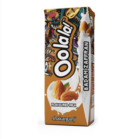 OOLALA FLAVOURED MILK BADAM/ZAFRAN 250ML