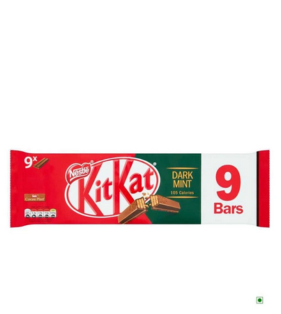 KITKAT 2 FINGER DARK MINT 9 PACK 186.3GM