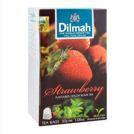 DILMAH STRAWBERRY FLAVOURED TEA BAGS 20PCS