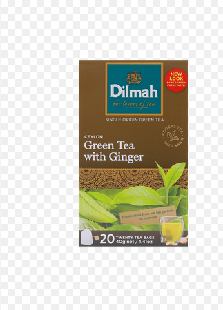 DILMAH GINGER FLAVOURED GREEN TEA BAGS 20PCS