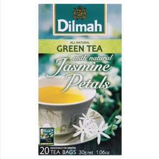 DILMAH JASMINE  FLAVOURED GREEN TEA BAGS 20PCS