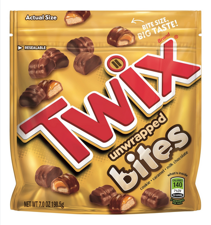 TWIX UNWRAPPED BITES 127GM
