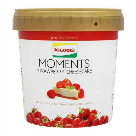 IGLOO MOMENTS STRAWBERRY CHEESE CAKE 1000ML