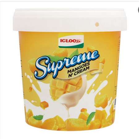 IGLOO SUPREME MANGOES AND CREAM 1000ML