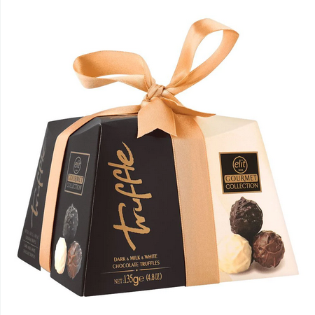 ELIT TRUFFLES DARK & MILK & WHITE CHOCOLATE 135GM - Magnet Store