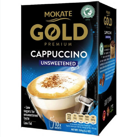 MOKATE GOLD CAPPUCCINO UNSWEETENED 150G