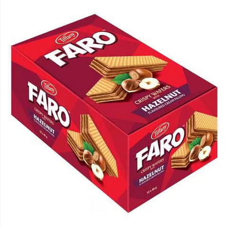 TIFFANY FARO HAZELNUT WAFERS 45GM UAE