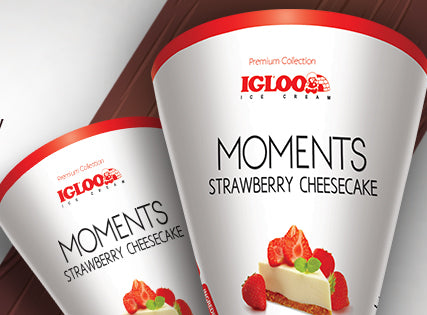 lgloo Moments  Strawberry Cheese Cake Cone (125ml)