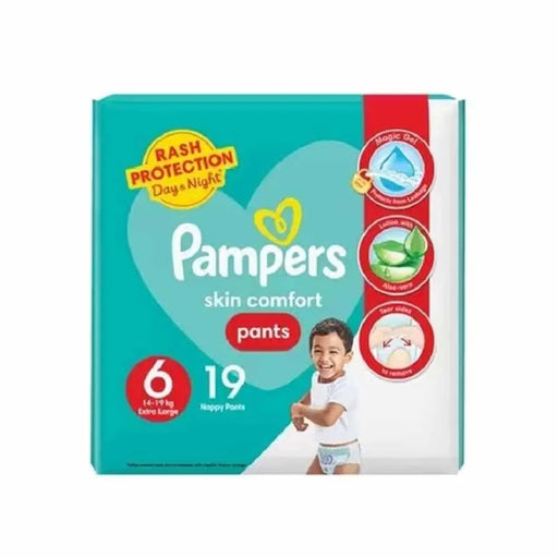 Pampers Skin Comforts Pants  Size 6 (14-19Kg) (19Pcs)
