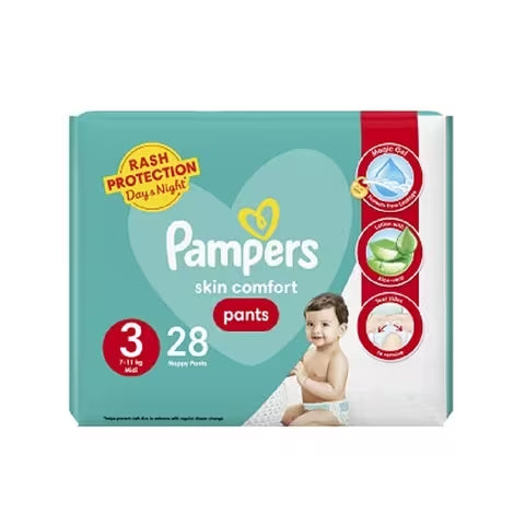 Pampers Skin Comforts Pants  Size 3 (7-11Kg) (28Pcs)