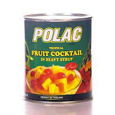 POLAC FRUIT COCKTAIL SYRUP 565GM TIN