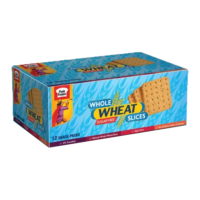 PF WHOLE WHEAT SLICES SUGAR FREE BISCUIT BOX F/P