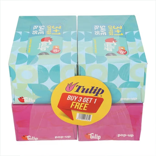 ROSE PETAL TULIP POP UP TISSUE BUY 3 GET 1