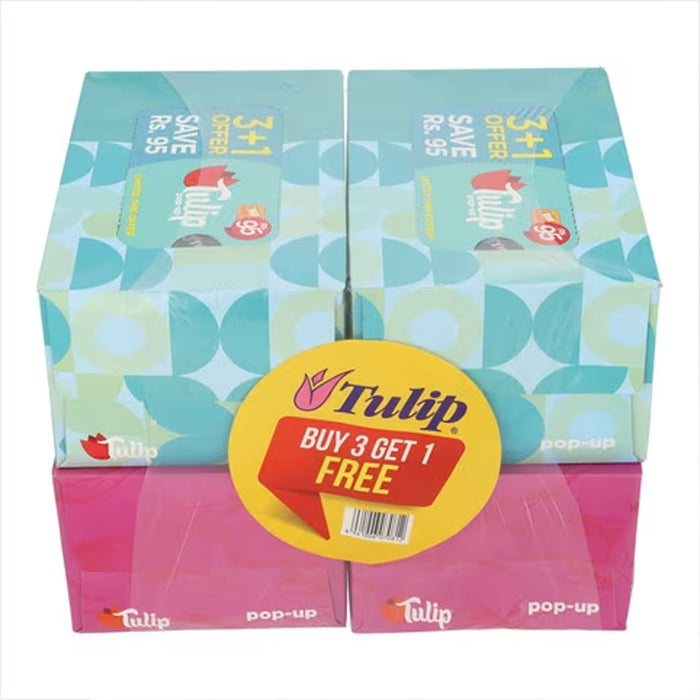 ROSE PETAL TULIP POP UP TISSUE BUY 3 GET 1