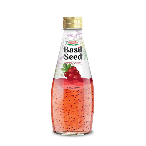 AMERICAN FLOWER BASIL SEED DRINK WITH RED GRAPE 290ML