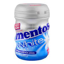 MENTOS WHITE GUM ASST 40PCS 56GM JAR