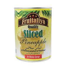 FRUITALIYA SLICED PINEAPPLE 565GM