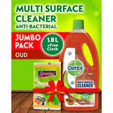 DETTOL MULTI SURFACE CLEANER OUD 1.8LTR FREE CLEANING CLOTH