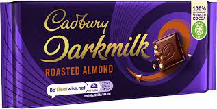 CADBURY DARKMILK ROASTED ALMOND 85G UK