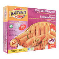 KHATIR TAWAZA VEGETABLE SPRING ROLL 250GM 12PCS