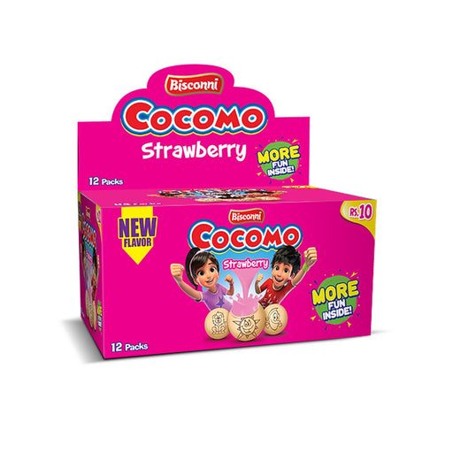 BISCONNI COCOMO STRAWBERRY 12PCS RS:10 BOX