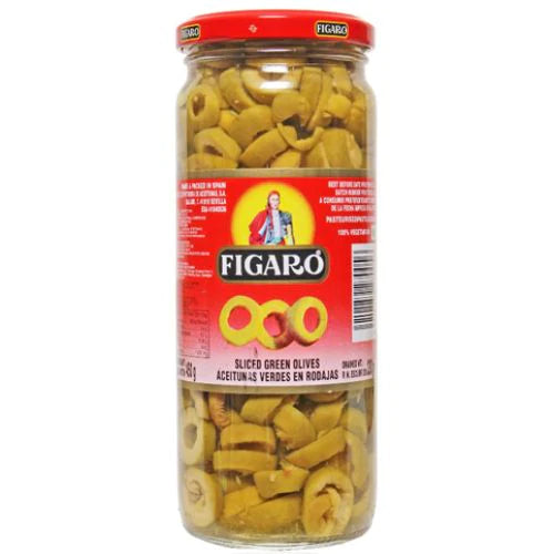 Figaro Sliced Green Olives (130gm)