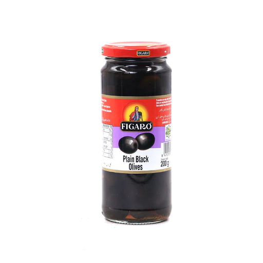 Figaro Plain Black Olives (200gm)