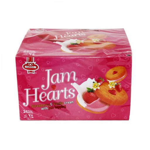 KOLSON JAM HEARTS STRAW & VANILLA 12xBOX