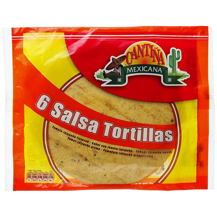 CANTINA MEXICANA CHILI-SALSA TORTILLAS 6'S 240GM