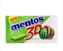 MENTOS 3D WATERMELON SUGAR FREE GUM 8.5GM