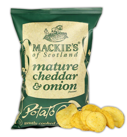 MACKIES CHIPS CHEDDAR AND ONION 40G