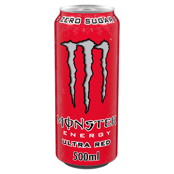 MONSTER ZERO SUGAR ULTRA RED DRINK 500ML CAN IRL