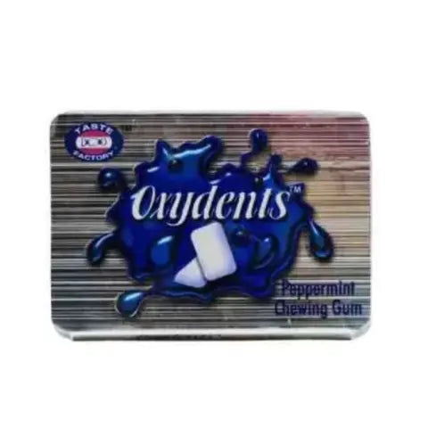 OXYDENTS PEPPERMINT CHEWING GUM 8PCS