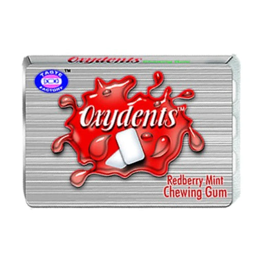 OXYDENTS REDBERRY MINT CHEWING GUM 8PCS