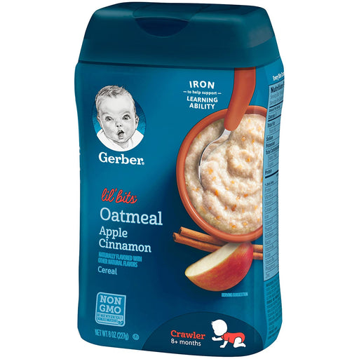 GERBER APPLE CINNAMON OATMEAL CEREAL 227GM