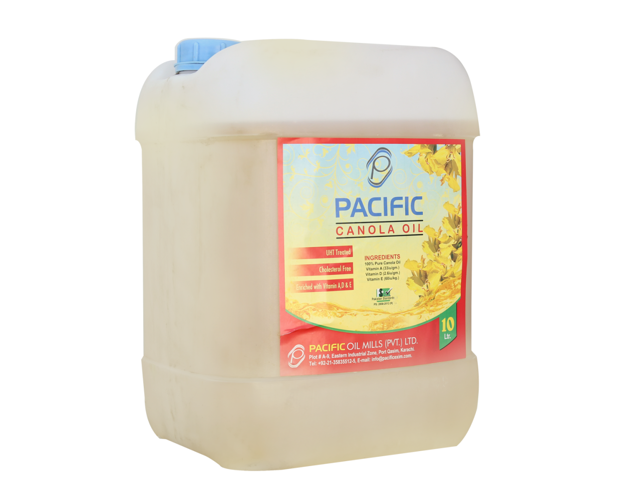 PACIFIC CANOLA OIL 10 LTR JERRY CAN