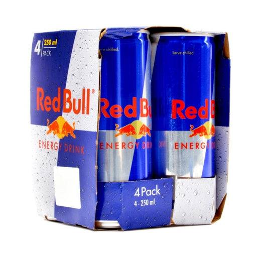 RED BULL ENERGY DRINK CAN 250ML X 4PCS